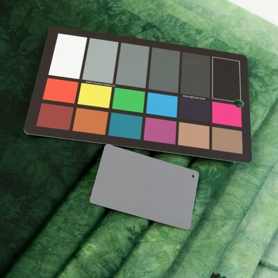 Hand dyed Sage Green Fabric Gradient Bundle, Premium Kona Cotton Ombre Dyed Gradient Cloth - image3